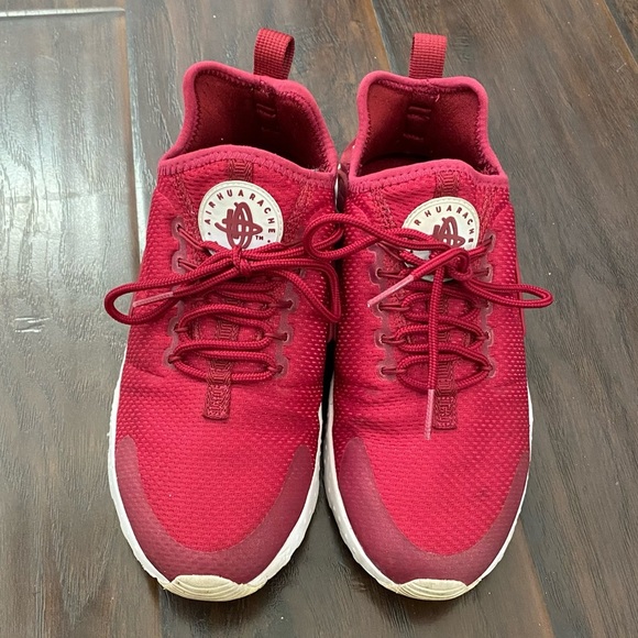 Nike Air Huarache Run Ultra Womens Size 6 819151-601 Burgundy Running Shoes - Picture 3 of 8